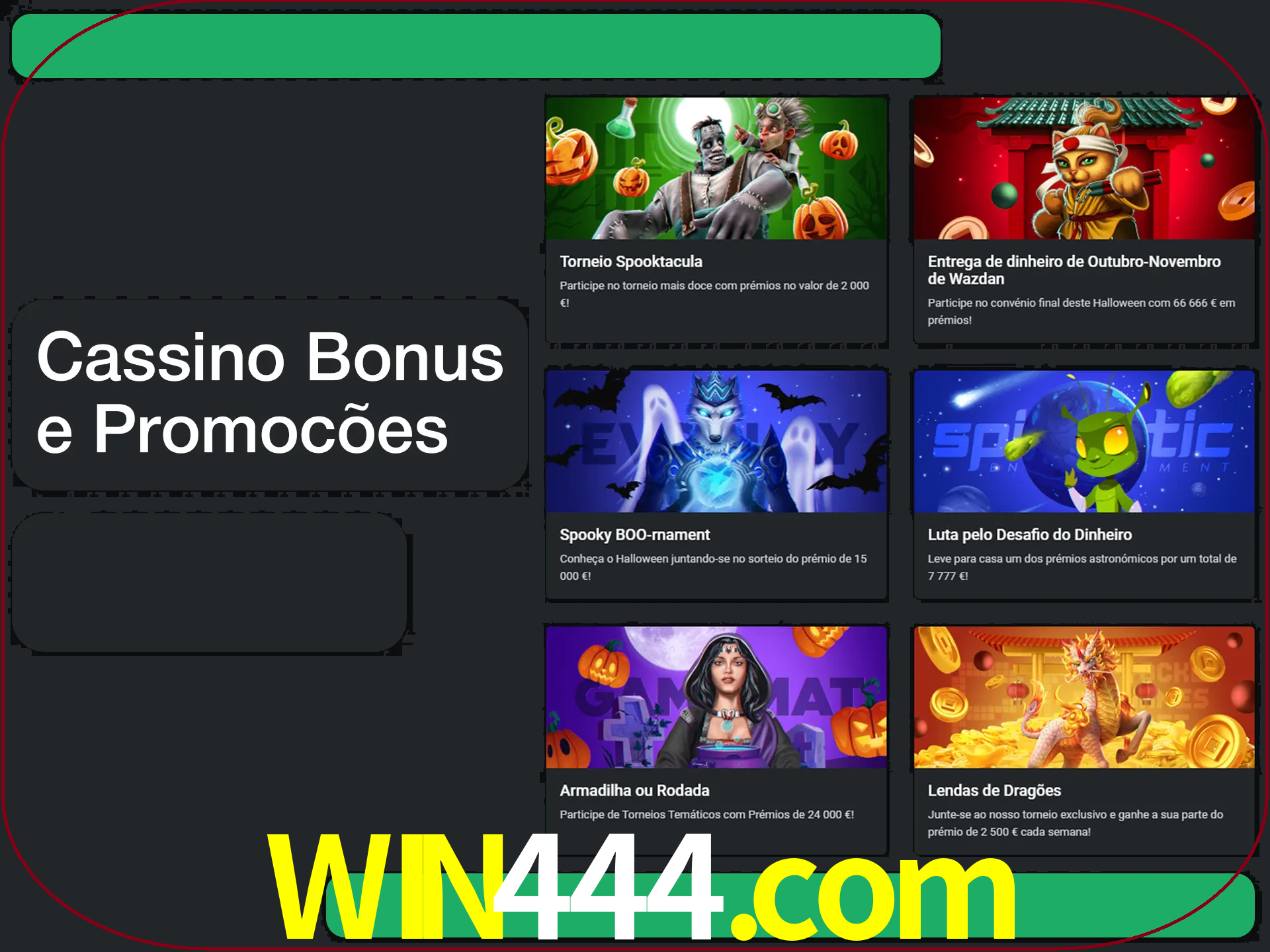 Verifique se há novos bônus de cassino para reivindicar.