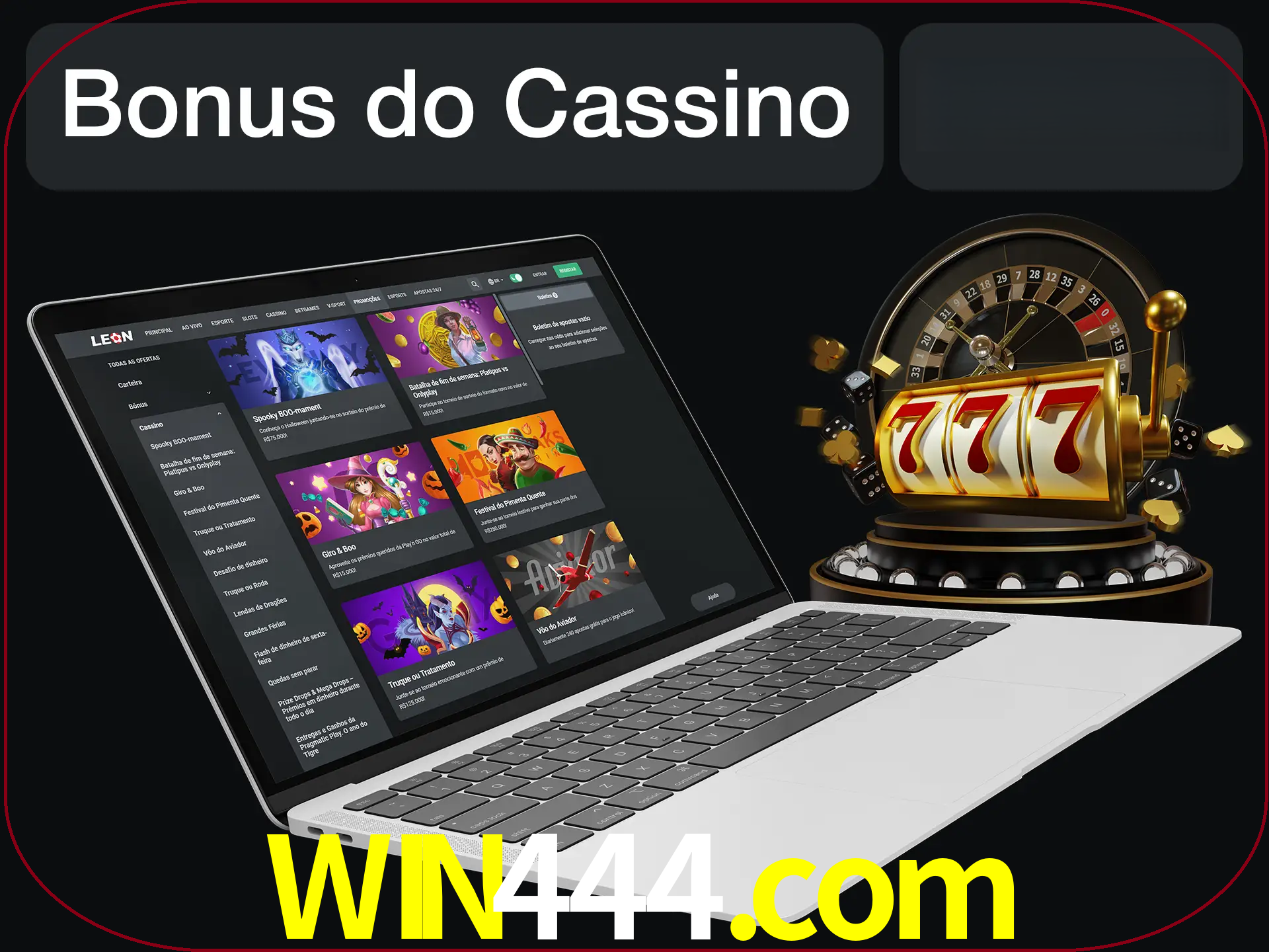 Use o bônus do cassino para começar melhor.
