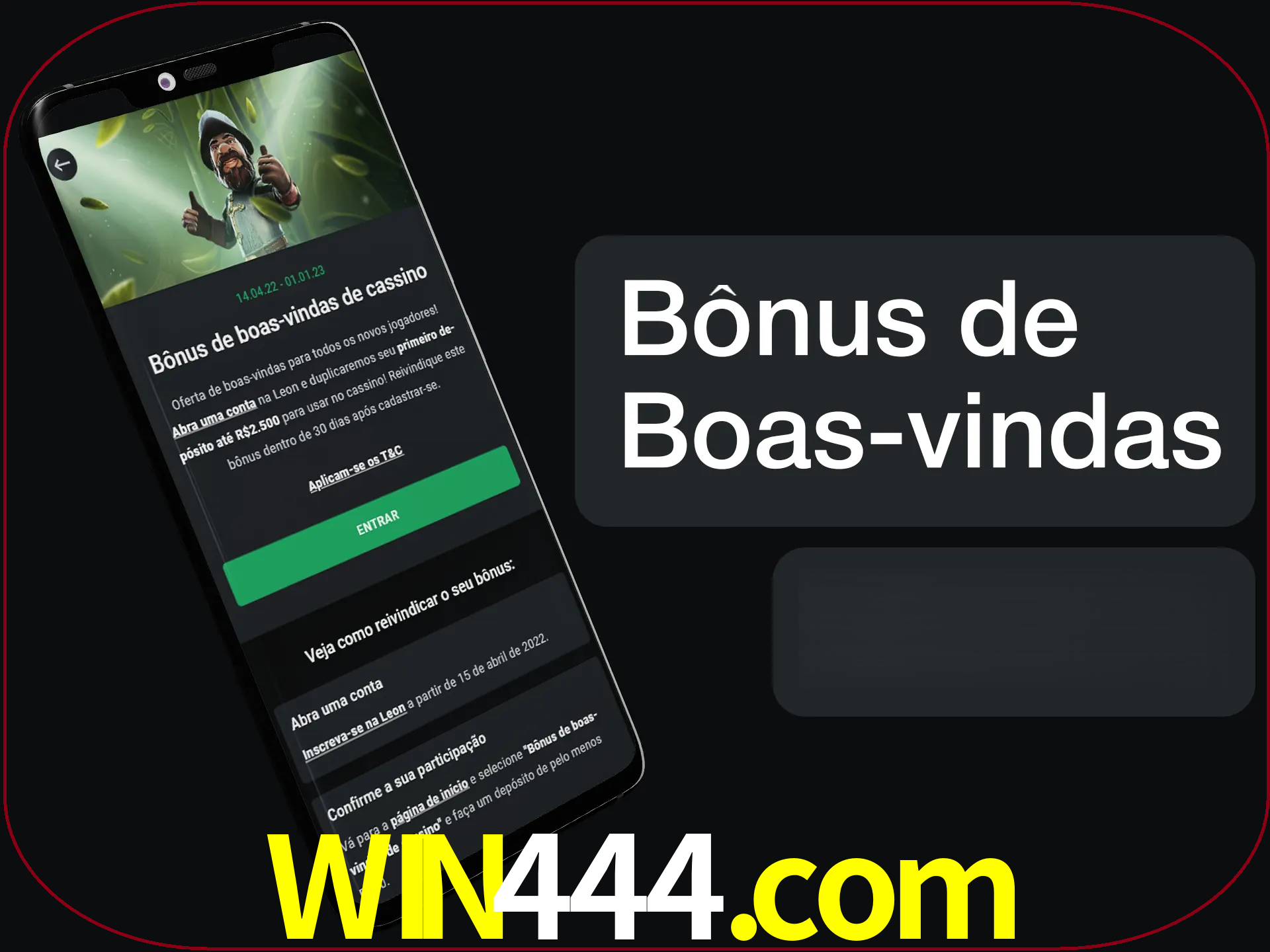 Não se esqueça de usar o bônus de boas-vindas.